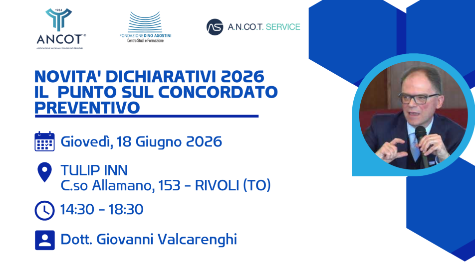 NOVITA' DICHIARATIVI 2026 IL  PUNTO SUL CONCORDATO PREVENTIVO